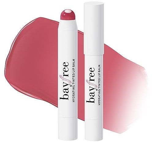 bayfree Tinted Lip Balm Plumper, Glossy, Pump Lips, Lightweight, Moisturize & Tint with Jojoba Seed Oil, Vegan Lip Balm Lip Care Present, Shimmer Orchid