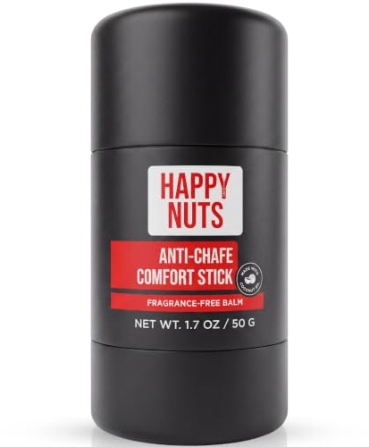 HAPPY NUTS Bâton de confort anti-frottement pour homme : protection ultime contre les frottements et prévention des frottements pour des modes de vie actifs – Parfait pour les coureurs, les cyclistes