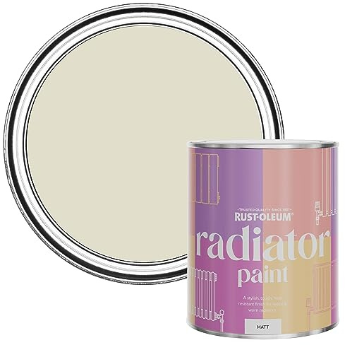 Rust-Oleum Beige Heat Resistant Radiator Paint in Matt Finish - Relaxed Oats 750ML
