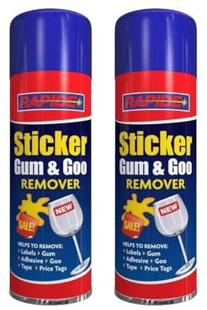 PEBBLE HUG Sticker Remover Spray, Adhesive Remover Spray, Gum, And Goo, Tape Adhesive Remover Spray, Remove Sticky Tape, Price Tags 250ml (Pack of 2)