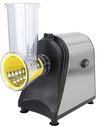 Cortador de Verduras Eléctrico, Rallador de Queso Eléctrico de 1000 W con 5 Cuchillas y Control de un Solo Toque, Procesador de Alimentos Profesional, Cortador de Verduras