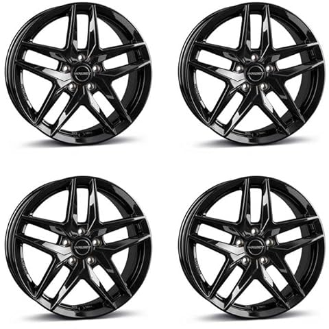 4x Borbet Felgen Z 8.5x20 ET38 5x112 black glossy kompatibel mit Audi A6 A8 Q2 Q4 SQ2 TT TTS