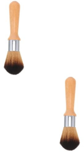 Anneome 2pcs Wooden Handle Jade Ware Cleaning Brush Soft Bristle Hair Brush Keyboard Vacuum