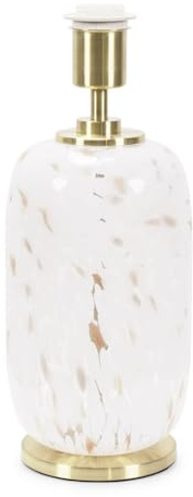 ValueLights | Gold Metal and White Confetti Glass Table Lamp Base for Living Room Bedroom | Table Lamps, Home Décor & Improvement Essential