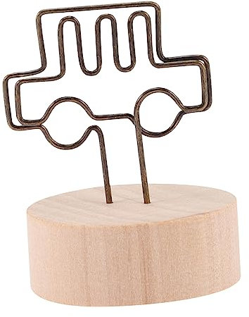 Lurrose Memo Clip Auto 12 Stück Aus Holz Und Eisen Fotocliphalter Tischkartenhalter Für Zuhause Party Hochzeit Dekoration