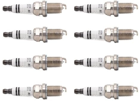 BDAKQJV Iridium-Platin-Zündkerze K6RTIP ersetzt Kerze PFR6B RC8WYP4 IK20TT F5DP0R Auto-Zündkerzen(8 Pieces with Box)