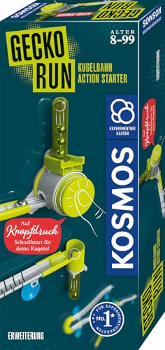 KOSMOS Gecko Run - Action Starter Erweiterung | Zubehör für vertikale Kugelbahnen, Schnellstart für Kugeln, für Kinder ab 8 Jahre