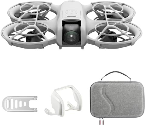 DJI Neo avec Bundle polyvalents, mini drone avec caméra 4K, 135g drone autoguidé, fonction Follow me, décollage manuel, suivi de motif par IA, QuickShots, protection d'hélice intégrée (sans contrôleur