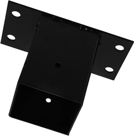 NULYLU Heavy Duty Metal Post Base for Deck and Mailbox Support Easy Installation Construction Suitable for Fencing and Railing Applications