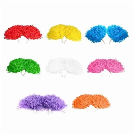 Pompons, Cheerleader-Ball, Cheerleader-Pompons, Squad, Cheer, Sport, Party, Tanzclub, Sportzubehör (grün), 8 Farben, 2 Stück