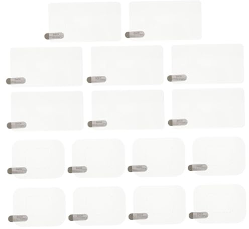 MUELODSIC 16 Piezas Película Electroestática para Parabrisas Protector Adhesivo Transparente para Montaje Flexible de Cámara Dashcam de Coche