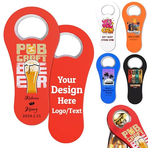 Décapsuleur personnalisé, 10 à 100 pièces, décapsuleur magnétique personnalisé pour réfrigérateur avec logo/photo/texte, impression en couleur pour cadeaux de mariage, fêtes, bars, cadeaux de garçons