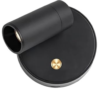 Liseuse Murale Chambre Applique murale magnétique for la protection des yeux, rechargeable par USB, lampe de lecture sans fil, veilleuse tactile, chevet for chambre à coucher(Golden button-black)