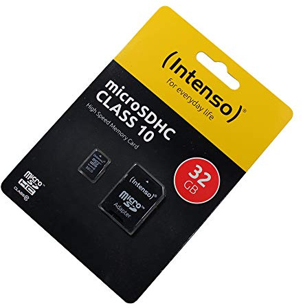 Tarjeta de Memoria 32GB Compatible con Azeyou T10 Pro, microSDHC, Clase 10, HighSpeed, con Adaptador SD