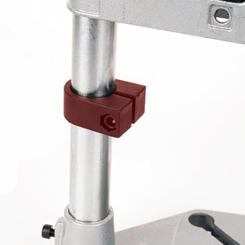 Support réglable en aluminium pour perceuses électriques de 38 à 42 mm avec antidérapant pour anneau et fente d'étau de machine (trou unique)