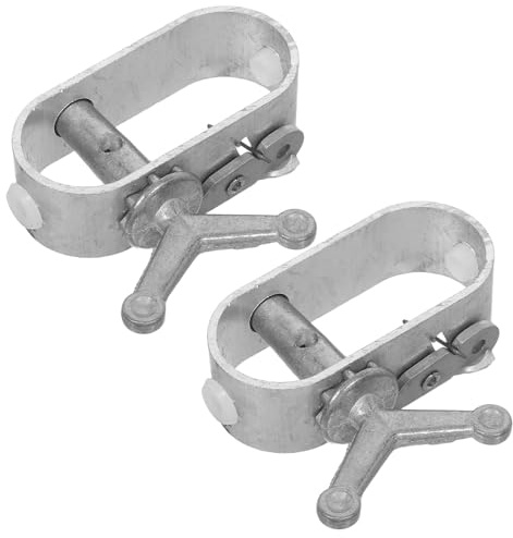 Toddmomy Tendeur de Câble d'acier Robuste pour Serrage, Installation Facile, Matériau Acier A3 Haute Résistance, pour Serrage et Arbres Fruitiers, Lot de 2 Pièces Argenté