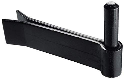 GOND A SCELLEMENT POUR PORTE VOLET OU FENETRE EN ACIER ZINGUE NOIR DOUBLE FEUILLE Ø 16 mm L. 160 mm