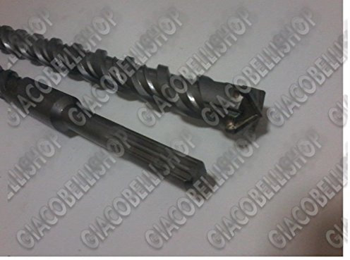 PUNTA MURO Ø 25MM A 4 TAGLIENTI LUNGHEZZA 80 CM SDS MAX DIS.TUTTE LE MISURE