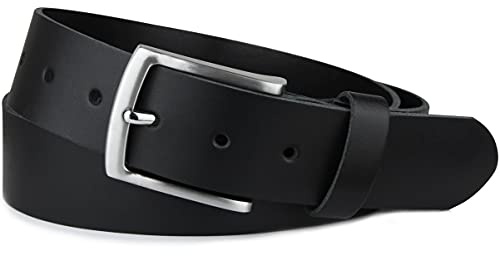 Frentree Damen Ledergürtel MADE IN GERMANY, 3.8 cm breit, Gürtel aus echtem Leder, Schwarz