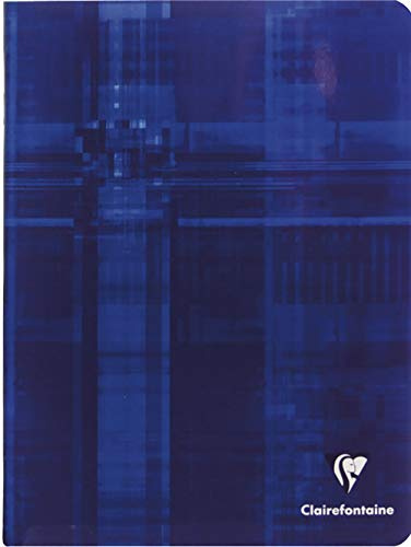 Clairefontaine 37244C - Packung mit 10 Heften 17x22cm, geheftet, 40 Blatt 90g, kariert, farbig sortiert, 1 Pack