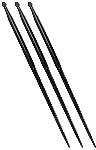 Frontladerzinken | 800 mm | M22 Gewinde | 3 Stück | Großballenzinken | Zinken | Frontladerspieß | Ballenspieß | Schwerlastzinken | Traktor | Schlepper | Ballengabel