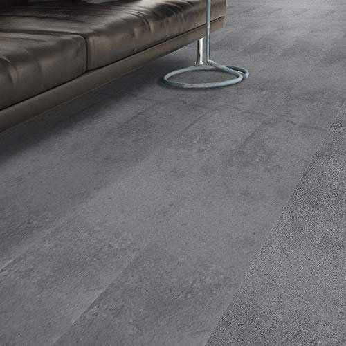 Adesivo per pavimenti, colore grigio cemento, in vinile, per pavimenti e pavimenti in piastrelle, antiscivolo, per cucina, bagno, autoadesivo, in PVC, decorazioni per la casa, 20 cmx300 cmx1 pezzo