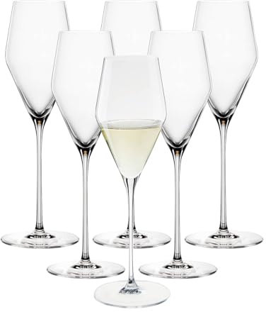 Spiegelau & Nachtmann, Juego de 6 copas de champán de cristal, 250 ml, definición, 1350129
