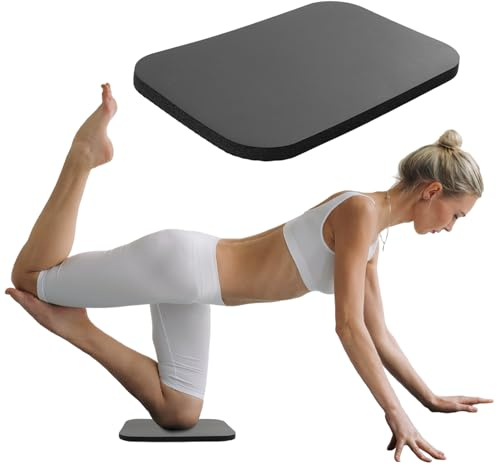 Saycker Yoga-Knieschoner, beseitigt Schmerzen während des Yoga-Trainings, ideal für Yoga, Pilates und Planken (schwarz, 2919 cm)
