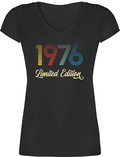 Shirtracer - T-Shirt Damen V Ausschnitt - 50. Geburtstag - Limited Edition 1976