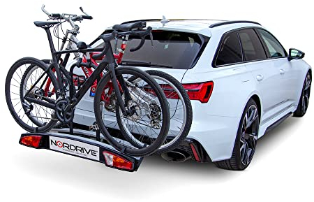 NORDRIVE N50410 Elix 2, portabiciclette per Gancio Traino - 2 Bici