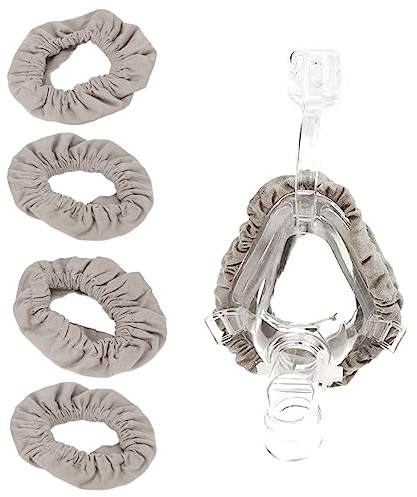 4PCS Full Face CPAP -Masken -Liner, wiederverwendbare CPAP -Masken -Kissenbezüge von waschbarer Maskenabdeckung CPAP -Maskenabdeckungen CPAP -Zubehör, um Luftlecks und Blasen zu reduzieren