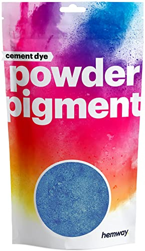 Hemway Cement Powder Pigment Dye Metallic Royal Blue 50g | Concrete Colour Powder Toner for Cement, Mortar, Plaster, Premium Colour Enhancement