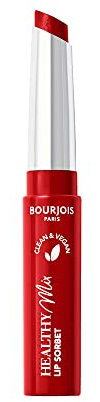 Bourjois Healthy Mix Clean Lip Sorbet - Sundae Cherry Sundae 01, Balsamo Labbra Idratante, Trucco Vegano, 1,7 g