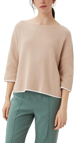 Comma Strickpullover mit Kontrast-Details