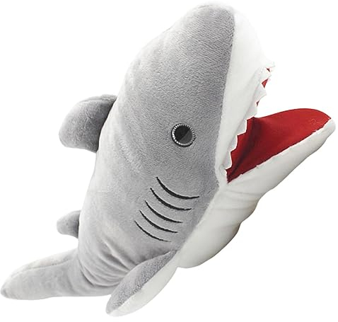 FELTECHELECTR Plüsch Hai Handpuppe Für Interaktive Tier Handpuppe Kreatives Rollenspiel Spielzeug Pädagogisches Puppenspielzeug Eltern Interaktion
