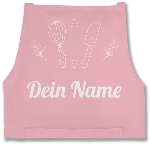 Geschenk mit Namen personalisiert by Shirtracer - Schürze - Backschürze - Dein Name I Geschenkidee Backen personalisiert I Hobbybäckerin I Weihnachten I Muttertag I Geburtstag I Hobbybäcker
