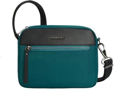 Travelon Anti-Theft Addison Small Crossbody, Evergreen