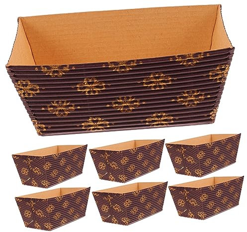Ciieeo 25pezzi Stampi Per Pane in Antiolio Teglie Da Forno in Forniture Per Panetteria Resistenti Temperature Olio e