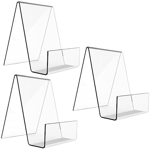 TEHAUX 6 Stk Transparenter Präsentationsständer Regalhalterungen Desktop-buchstütze Bildhalter Klarer Stand Zeitschriftenständer Lehrbuch Schreibtischgestell Acryl Einfach Büro
