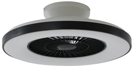 Lindby Smarter Deckenventilator mit LED Beleuchtung und Fernbedienung leise Ø 60 cm, App Steuerung Ventilator Lampe dimmbar Farbwechsel (3000-6500K)