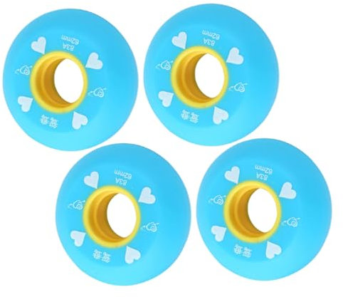 BCOATH 4stücke Gummi-Roller Skates Ersatzräder Abriebfeste Pu-räder Für Inline-Skates Und Skateboards Für Innen Außeneinsatz Langlebig Und