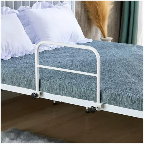 Barrera de cama Barrera de cama de acero al carbono, Rieles laterales de seguridad para personas mayores, Barra de agarre para cama resistente, Rieles de seguridad para cama con clip, Prevención de