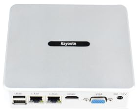 Kayoote Mini PC Windows 11 Pro, Intel Celeron N100 (fino a 3,4 GHz) 8 GB RAM 128 GB ROM Mini computer, piccolo computer 4K/WiFi/HDMI/USB3.2 per casa, ufficio