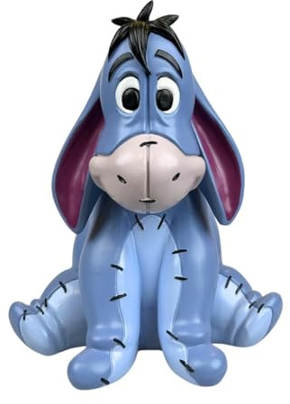 Trädgårdsfigur Eeyore – Disney's älskvärd I-Aah för din trädgård, flerfärgad dekorativ figur av polyresin (20,5 x 17,7 x 17,7 cm) – Officiellt licensierad – få den melankoliska charmen!