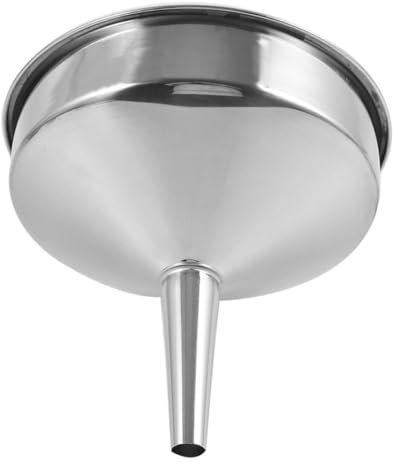 LIFKOME Embudo De Acero Inoxidable Para Cocina Con Boca Ancha Diseño De Gran Para Llenado Rápido De Botellas Para Líquidos y Alimentos Resistente y Fácil De Limpiar