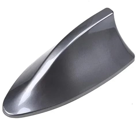 FLPOKLKNYA Antenne aileron de requin for voiture, radio FM, signal conception, antennes toit for automobiles, style extérieur automobile Aileron de requin de voiture(Dark Gray)