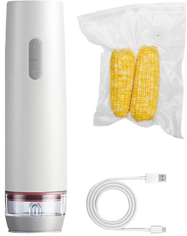 Portable Vacuum Sealer - Reusable Refillable Freshness Maintenance | Small Food Preserving Sealing Machine - For Fish Meat Vegetables Fruit Kitchen Home Kitchen
