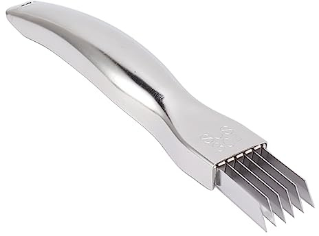 Cortador de cebollino, herramienta para triturar verduras de acero inoxidable 304, cortador de cebolla multifuncional ultrafino, cuchillo para cortar alimentos que ahorra tiempo
