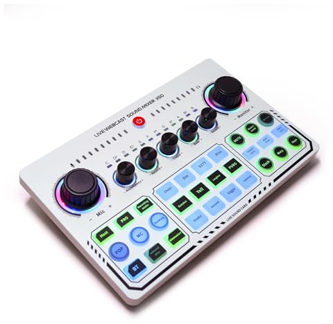 Mezclador de audio, Tarjetas De Sonido De Estudio De Grabación Profesional X50, Transmisión En, Tarjeta De Sonido USB, Transmisión En, Interfaz Mezcladora De Audio For Juegos En