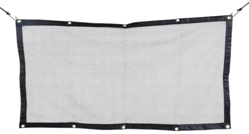 NOLITOY Valla de Seguridad para Mascotas en Coche 115x60 Cm, Red de Malla Elástica para Separación y Aislamiento de Perros y Gatos, Protección Segura para Maletero y Asiento Trasero
